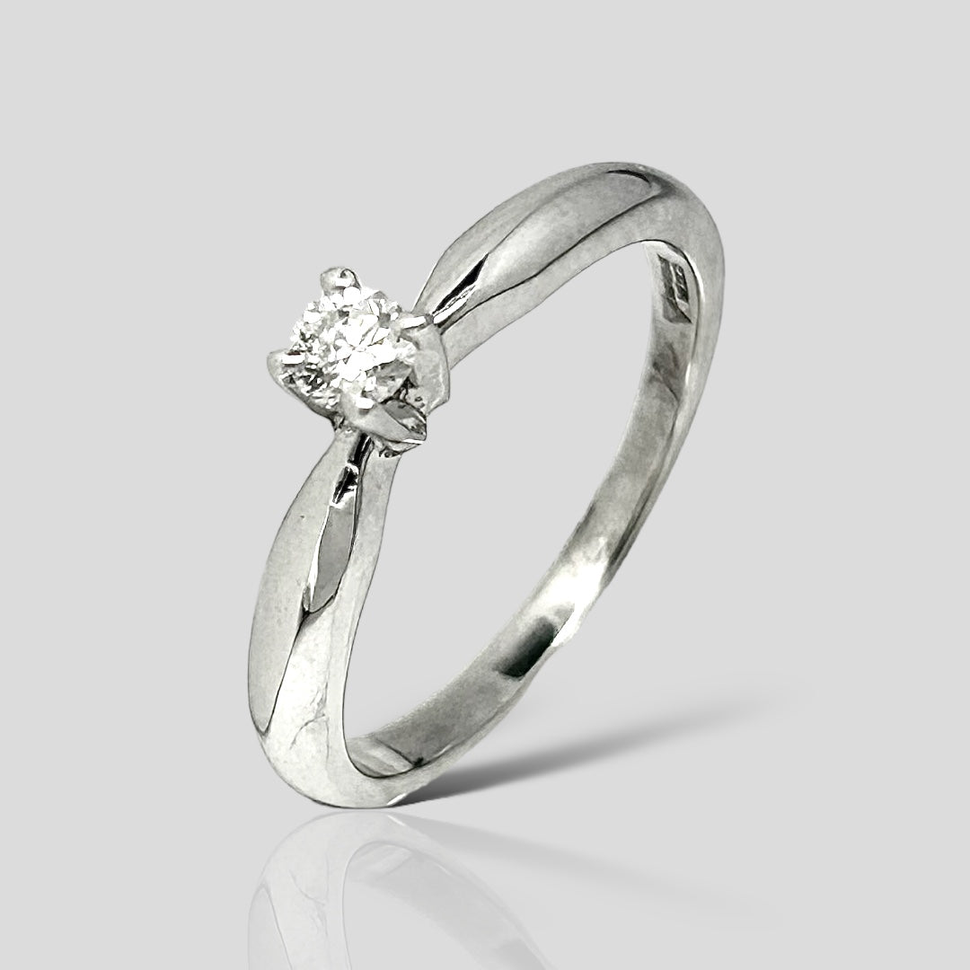 Anillo de Compromiso 14K Br .15ct B2089B-15