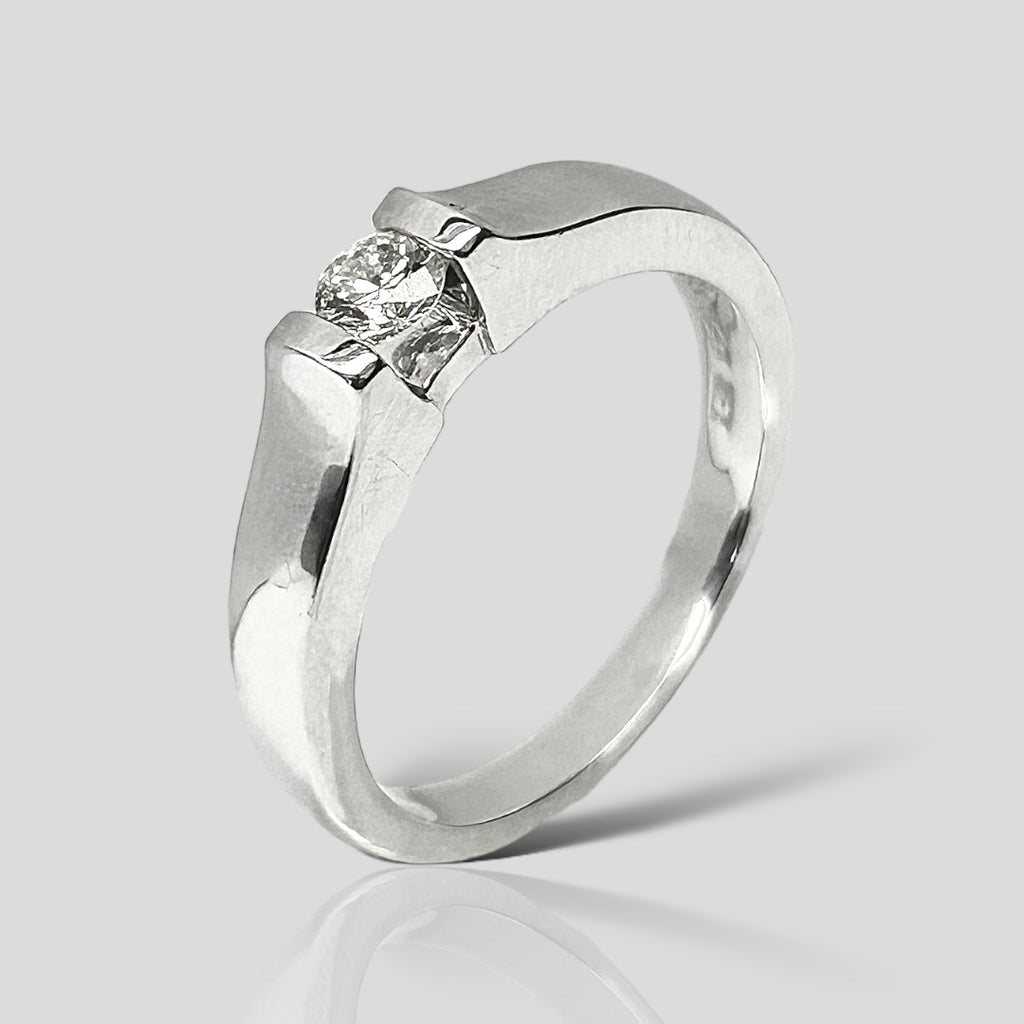 Anillo de Compromiso 14K Br .20ct E-198-B