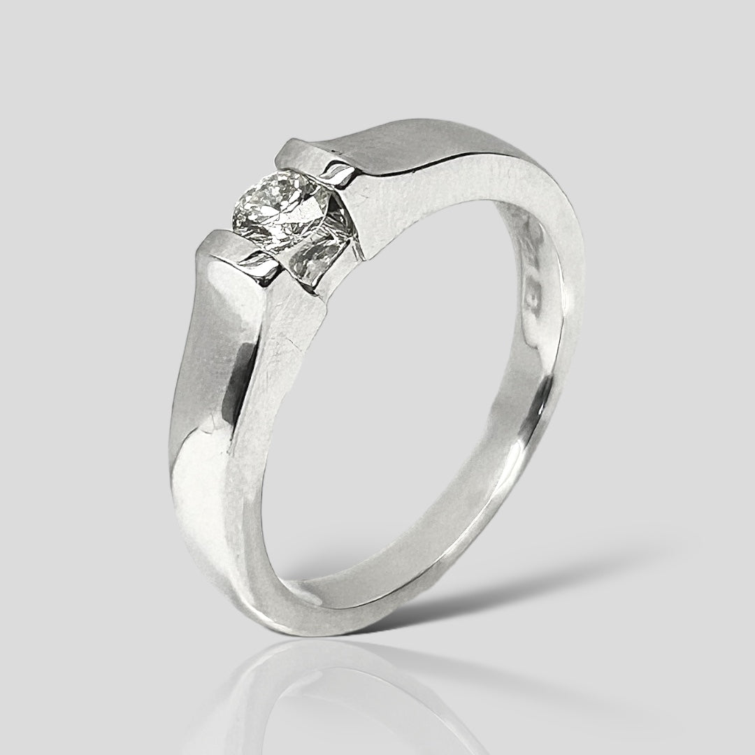 Anillo de Compromiso 14K Br .20ct E-198-B