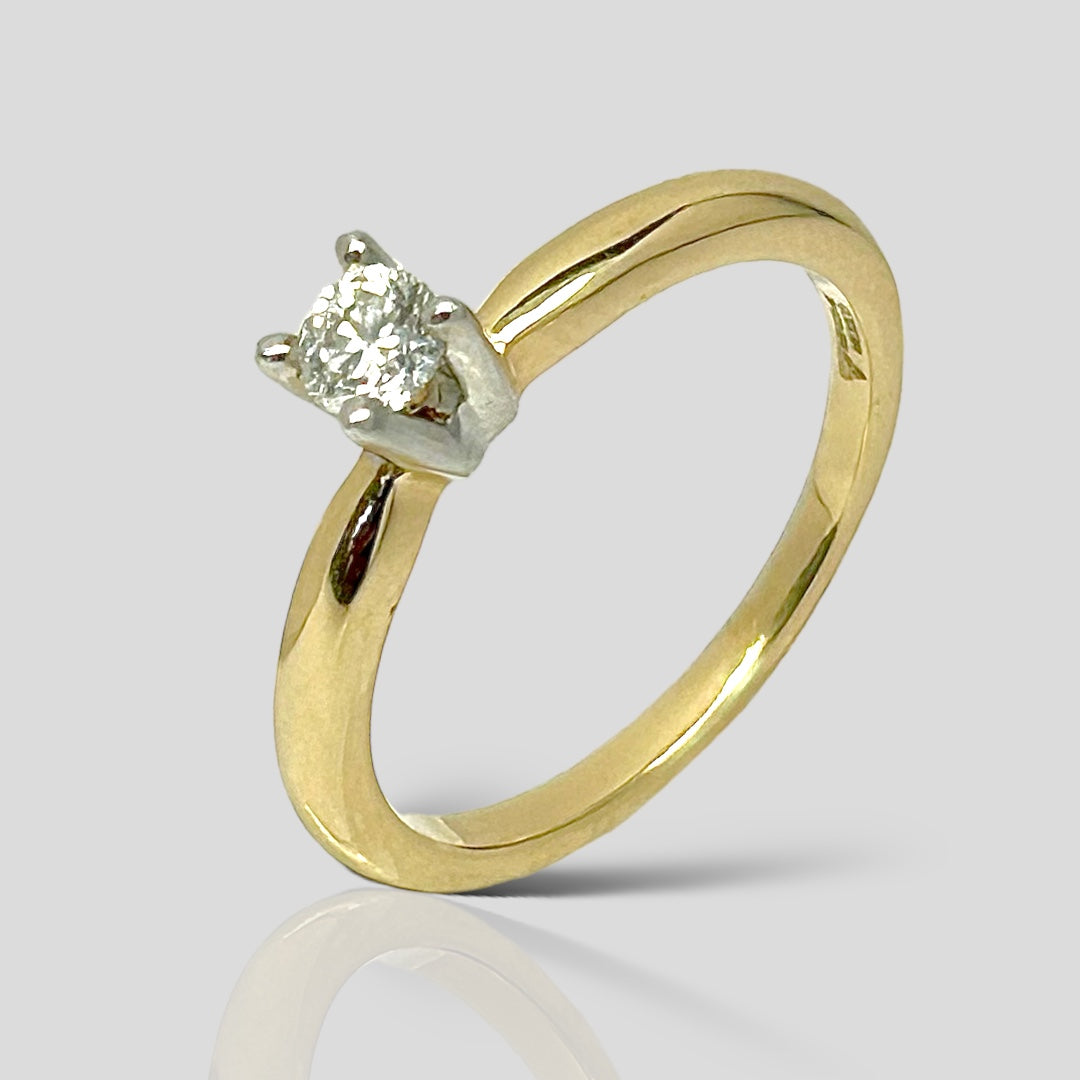 Anillo de Compromiso 14K      Br.20ct B2089C-20