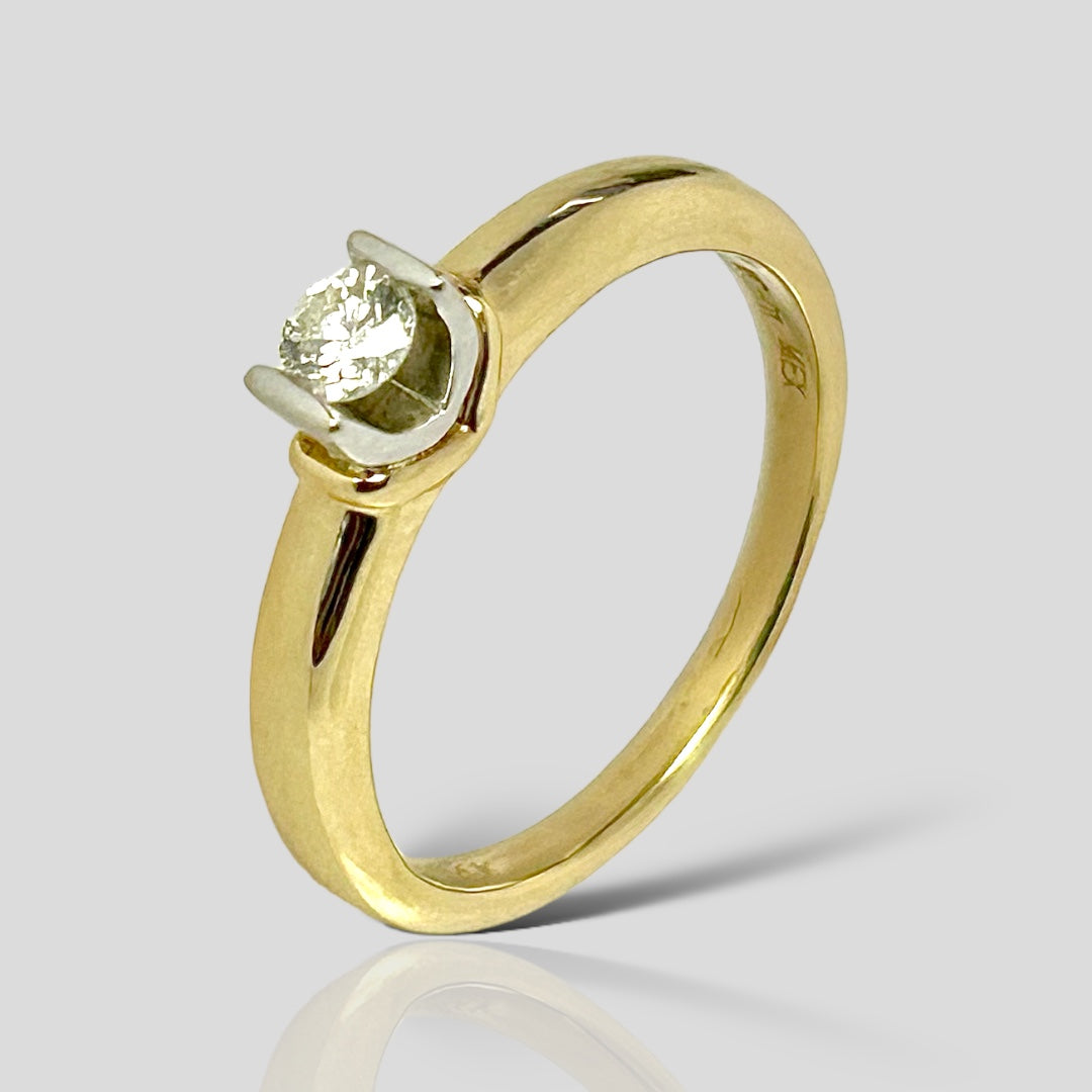 Anillo de Compromiso 14K Br .15ct E-220AB