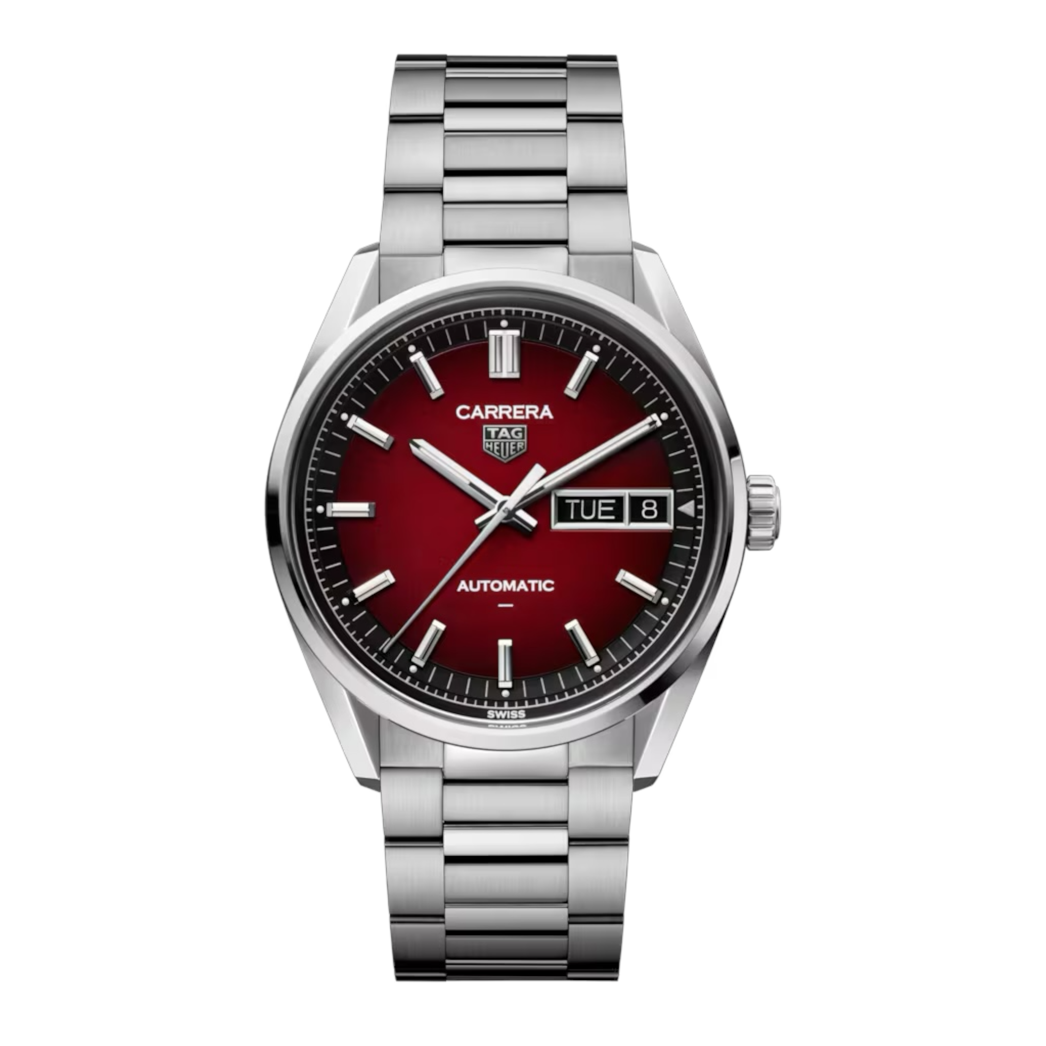 TAG HEUER CARRERA DAY-DATE Automático, 41 mm, Acero WDA2113.BA0043