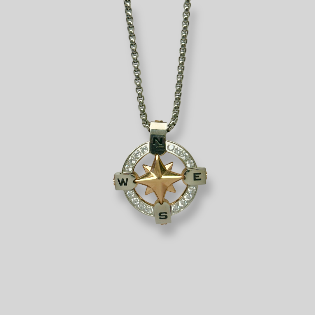 Collar Plata y Cristales EHC015