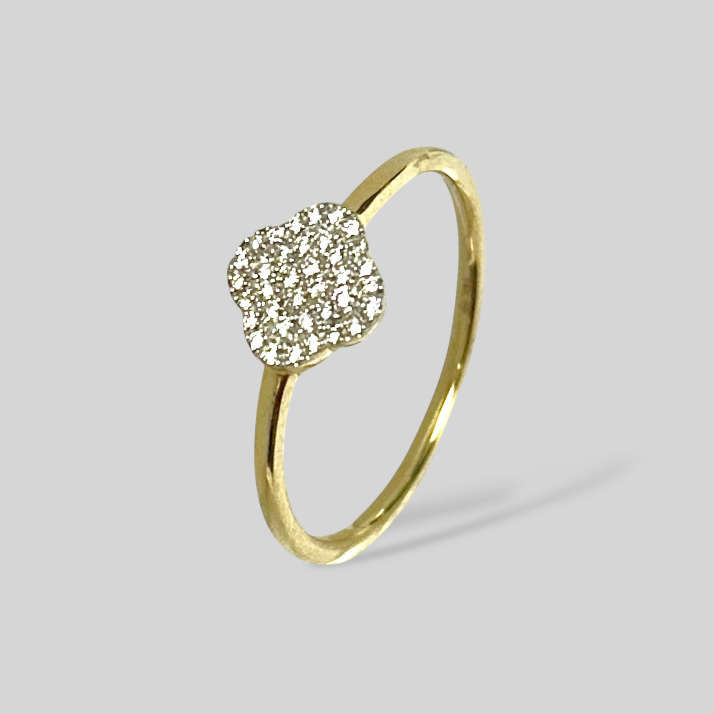 Anillo 14K y diamantes. Mod:UJ1389