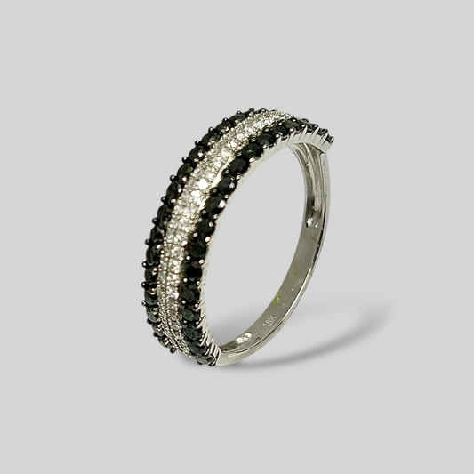 Anillo 18K y diamantes. Mod:73698QLD8WT