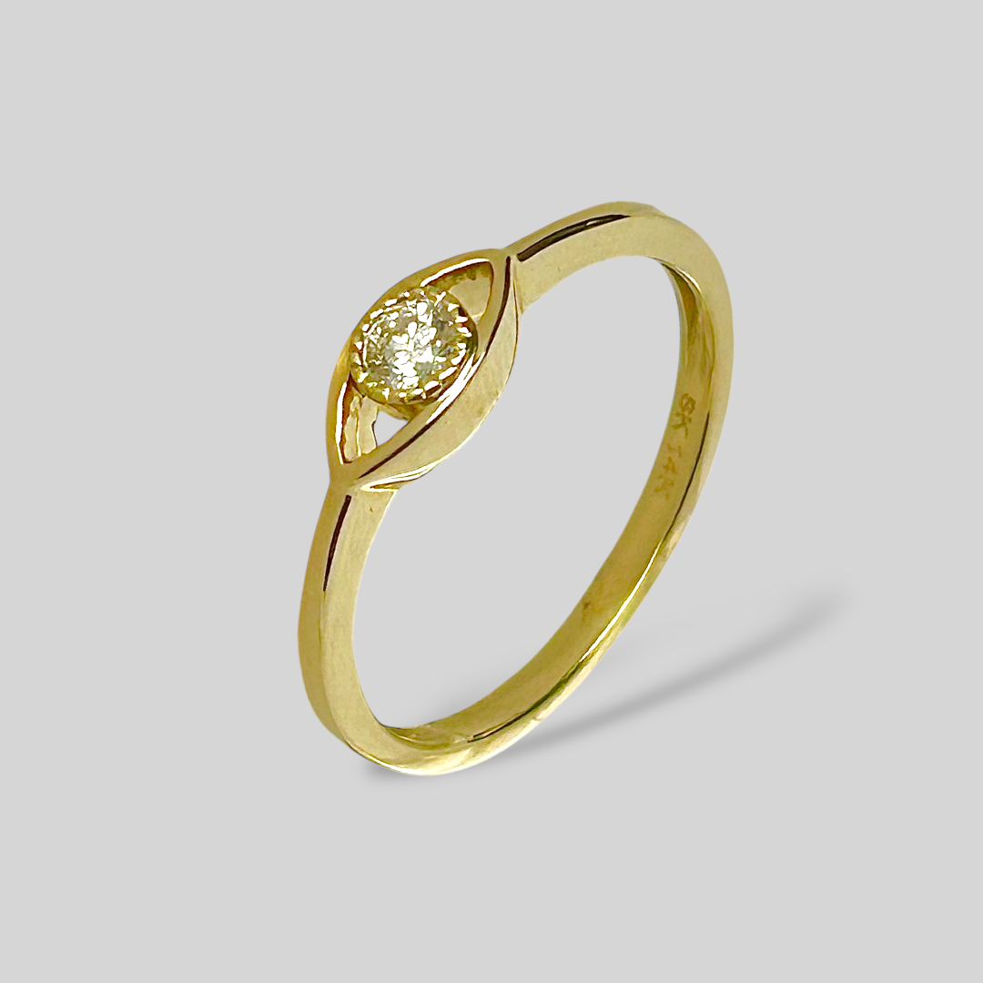 Anillo 14K y Diamante. Mod:SKR42911-10NJ