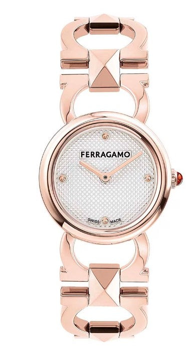 Reloj Salvatore Ferragamo Double Gancini Stud para mujer. SFSG00324