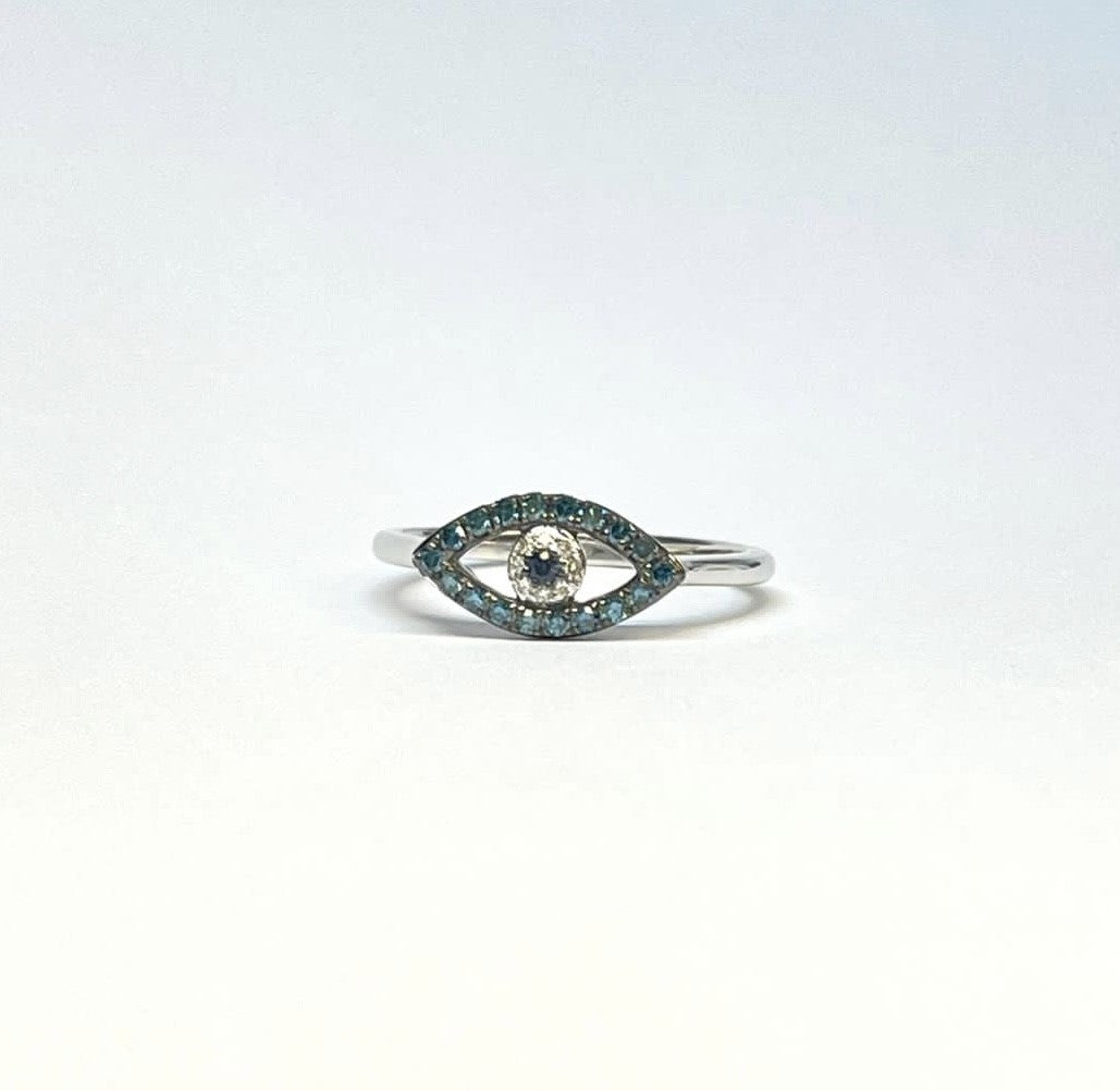 Anillo Oro Blanco Ojo 70814QVB8WT