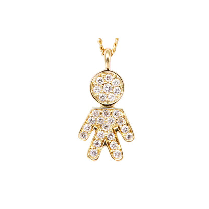 Collar Niño 18K y Brillantes 289-VP20956