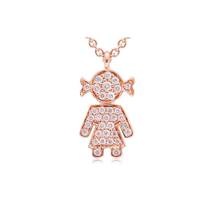 Collar Niña 18K y Brillantes 289-VP20955