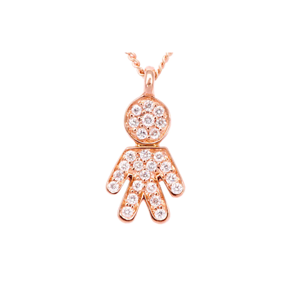 Collar Niño 18K y Brillantes 289-VP20956