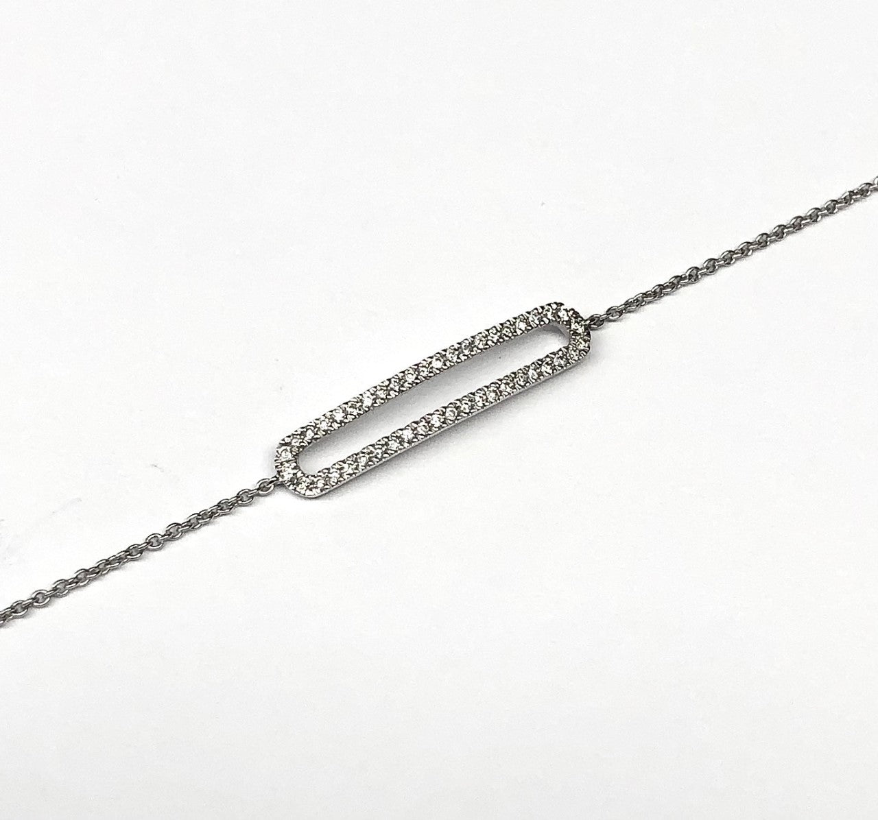 Pulsera Oro Blanco 18K  370-XB1545